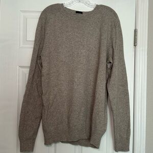 J. Crew Gray Crewneck Sweater Classic Knit Men’x XL Alpaca Merino Wool Classic‎